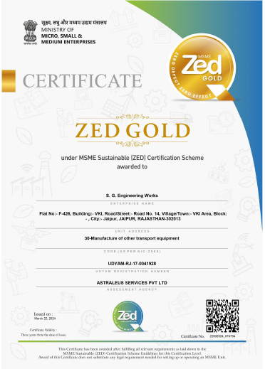 Zed gold certificate